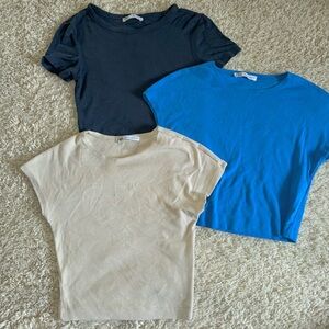 Bundle of 3 Zara Cropped Tee